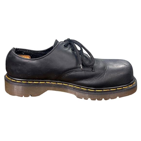 Vintage Dr. Martens Men\'s Black Leather Steel Toe Oxford Size UK 8 US 9 main image 10